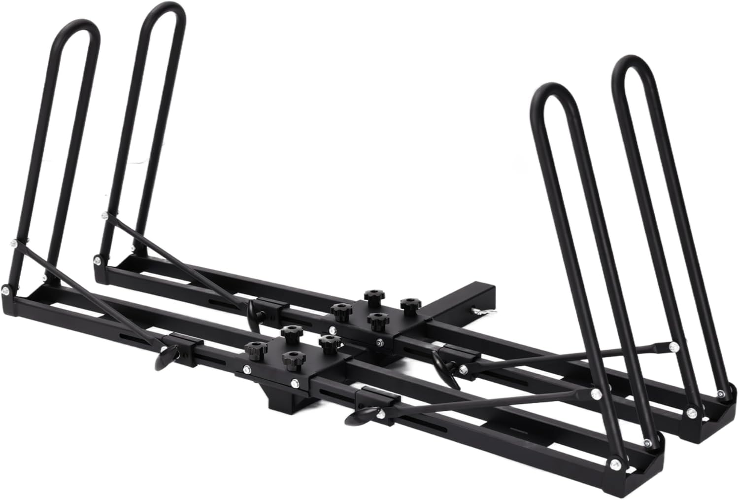 Hitch Bike Rack for 2 Bikes, 100 lbs Capacity Bicycle Carrier, Fits 16-29'' Bikes & Cars SUVs Trucks, Tool-Free Installation, Anti-Wobble Design， Fit 2 Inch Receiver