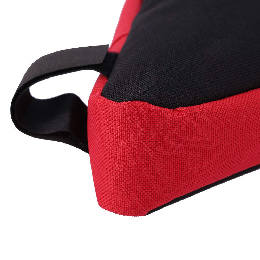 Docooler - Bolsa triangular para bicicleta, de tejido Oxford, 18 x 18 x 4 cm, para sillín de bicicleta, rojo