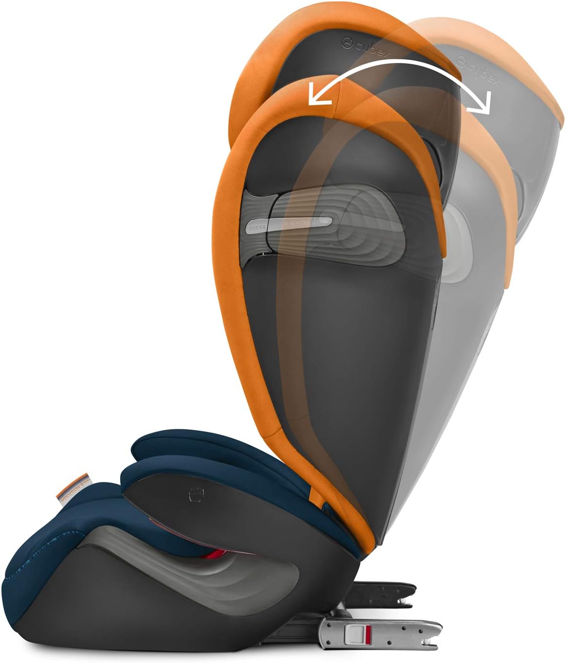 Cybex Solution S-Fix car seat showing ISOFIX connectors extended