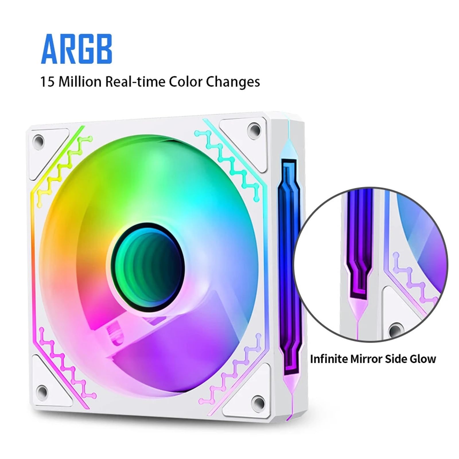 AIR12S Ventoinha Ventoinha PC Computer 120mm RGB Fan 4pin PWM CPU Raffreddamento 3pin5v Spazio illimitato Argb 12cm Ventilador