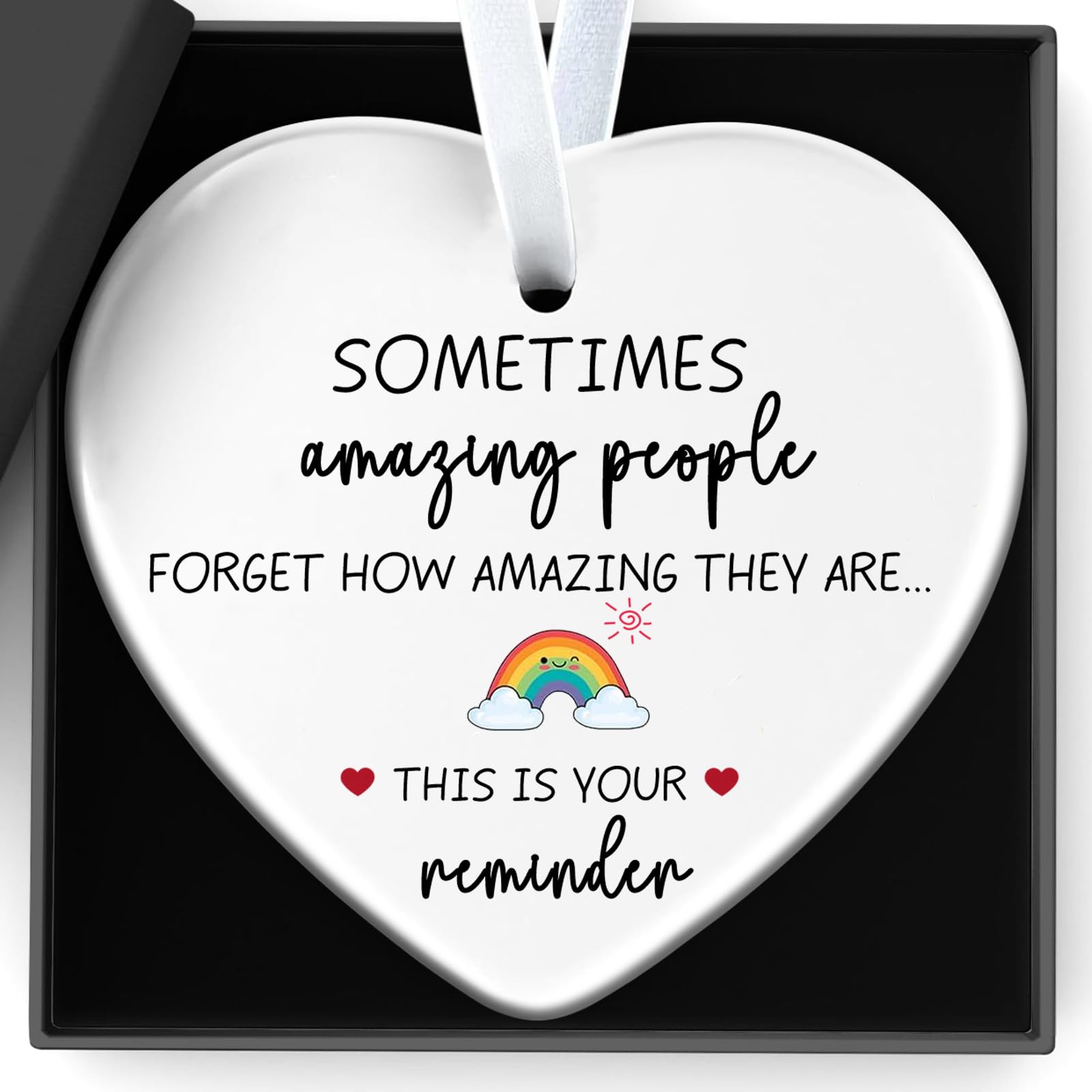 Qylazune Women's Rainbow Thank You Gifts For Sometimes Amazing People Forget How Amazing They Are... This Is Your Reminder For Men, Friends, Teacher, Nurse Friend Colleague Never Forget The How Amazings They Are