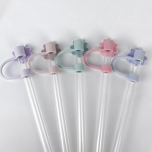 Miniatura 8 de 5 fundas y tapas de silicona compatibles con copas Stanley, a prueba de polvo, para vaso Stanley con asa