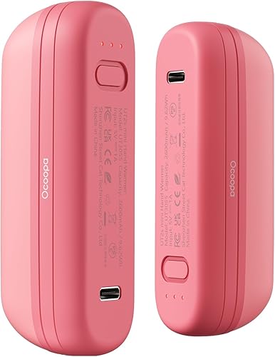 OCOOPA Calentadores de manos magnéticos recargables 2 en 1, calentadores de manos eléctricos portátiles, calentador de bolsillo compacto ergonómico,