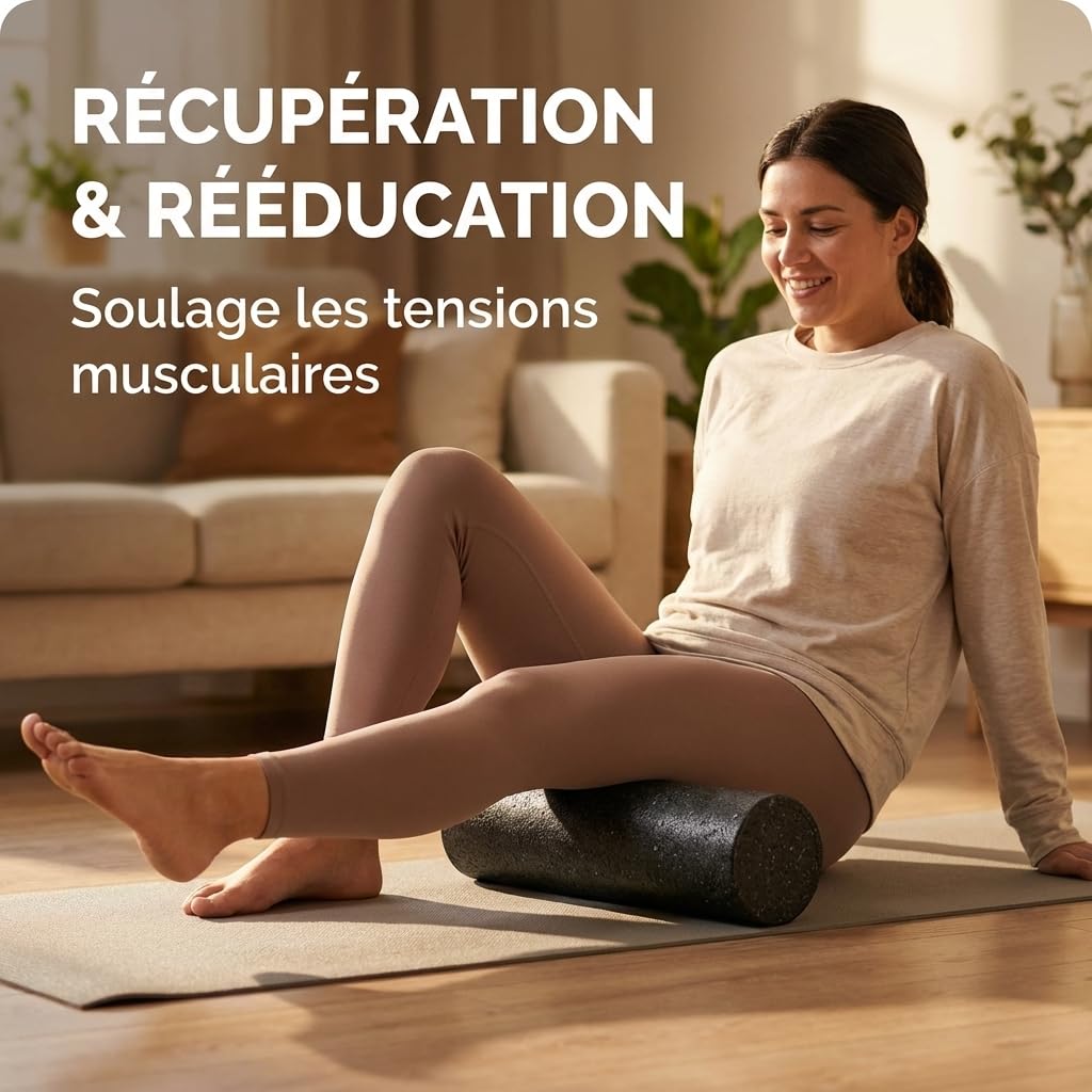 Oliver Rullo Massaggiante Muscolare Foam Roller per Fascia Fitness Pilates Yoga e Recupero Sportivo