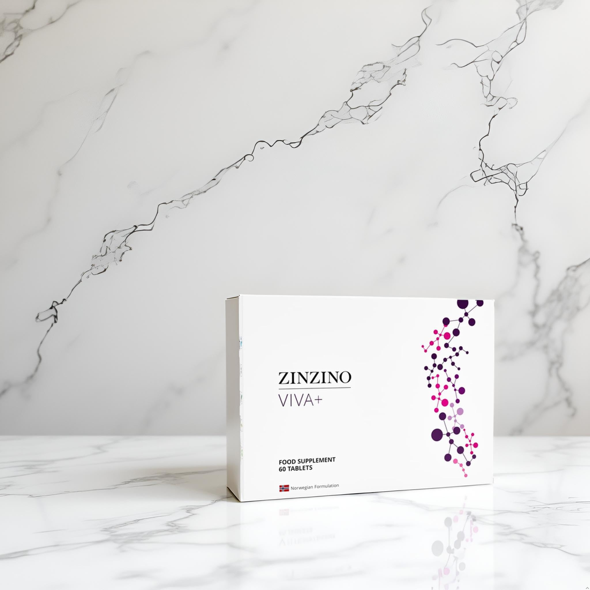 ZinZino Viva+ Nootropic - tabletki na koncentrację - poprawiające nastrój - tabletki antystresowe - dobry nastrój - relaks podczas zasypiania - wegański magnez - kompleks witamin B