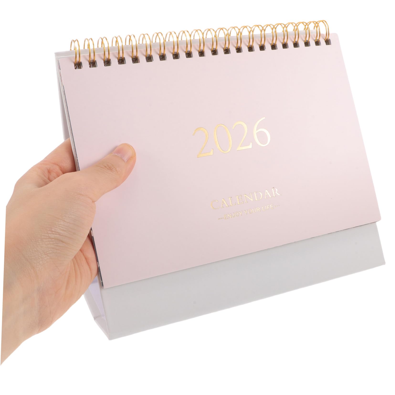 GALPADA Calendario da Scrivania Piccolo con Supporto Planner Mensile Carta Spessa Stile Minimalista per Casa o Ufficio