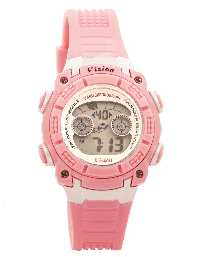 Vizion Digital Multi-color Dial Sports-Alarm-BackLight Watch For Kids-8017076-3 (B0182A533I) Amazon Price History, Amazon Price Tracker