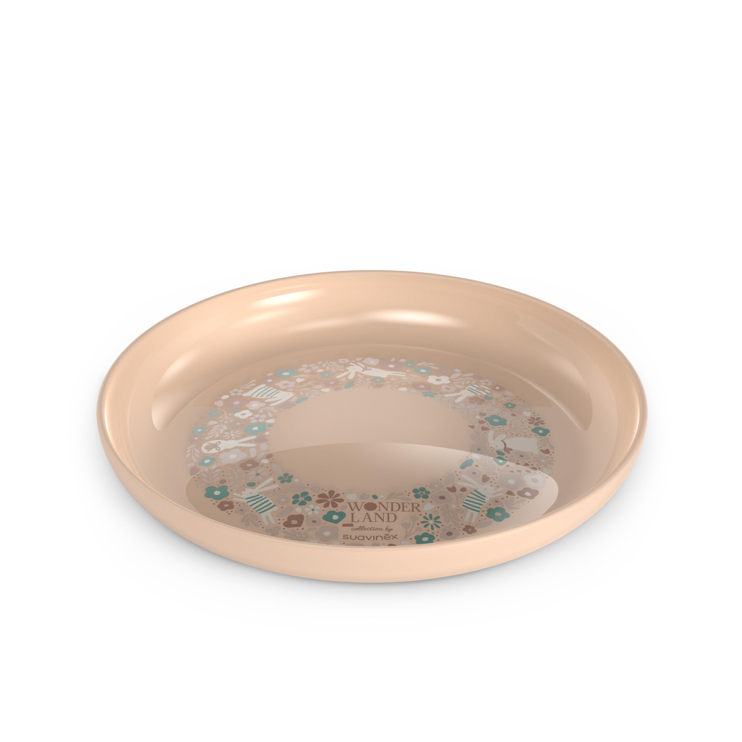 Suavinex, Set Vaisselle Bébé. Coffret Repas Enfant, 5 pièces. Comprend : Assiette + Bol + Tasse + Cuillère + Nappe Antidérapante. 6+ Mois. Durable, Apte pour le lave-vaisselle, Micro-onde. Rose