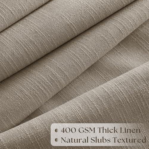 Image of Extra Wide 100 Inch Width Curtains 96 Inches Long Pinch Pleated Taupe