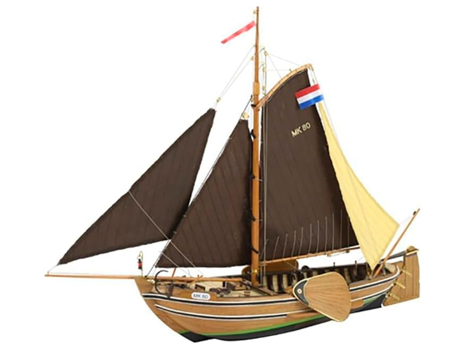 Artesania Latina – Wooden Model Ship Kit - Dutch Fishing Boat Botter - Model 22125, Scale 1:35 - Scale Models for Assembling - Intermediate Level