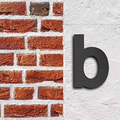 Lettera b per numero civico 3D Arial 20 cm