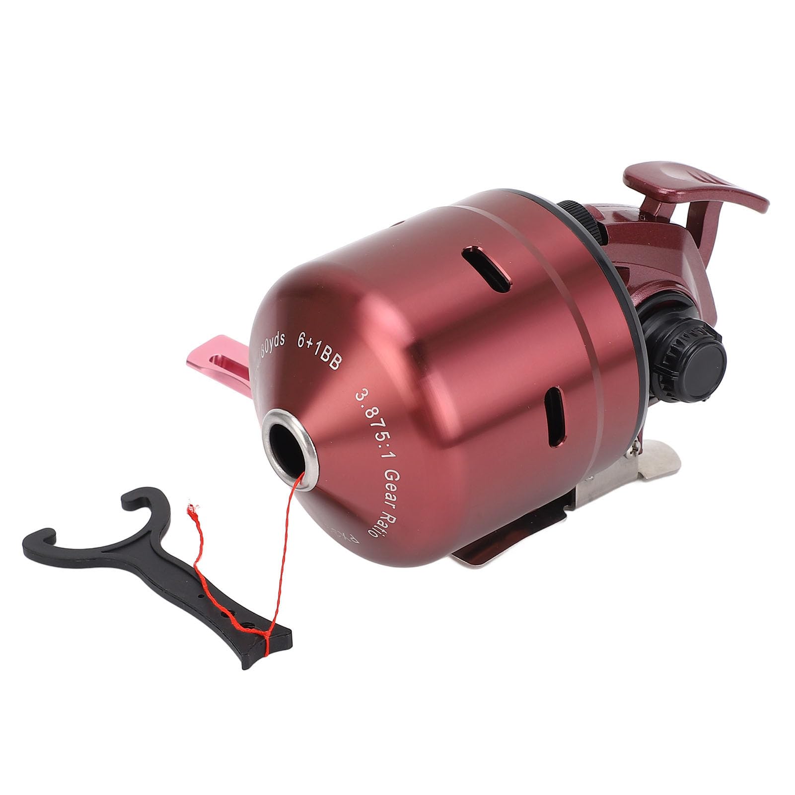 Mulinello da pesca HaloVerde a faccia chiusa Mulinello da pesca antiscivolo in acciaio inossidabile con anello magnetico Sistemazione automatica della linea