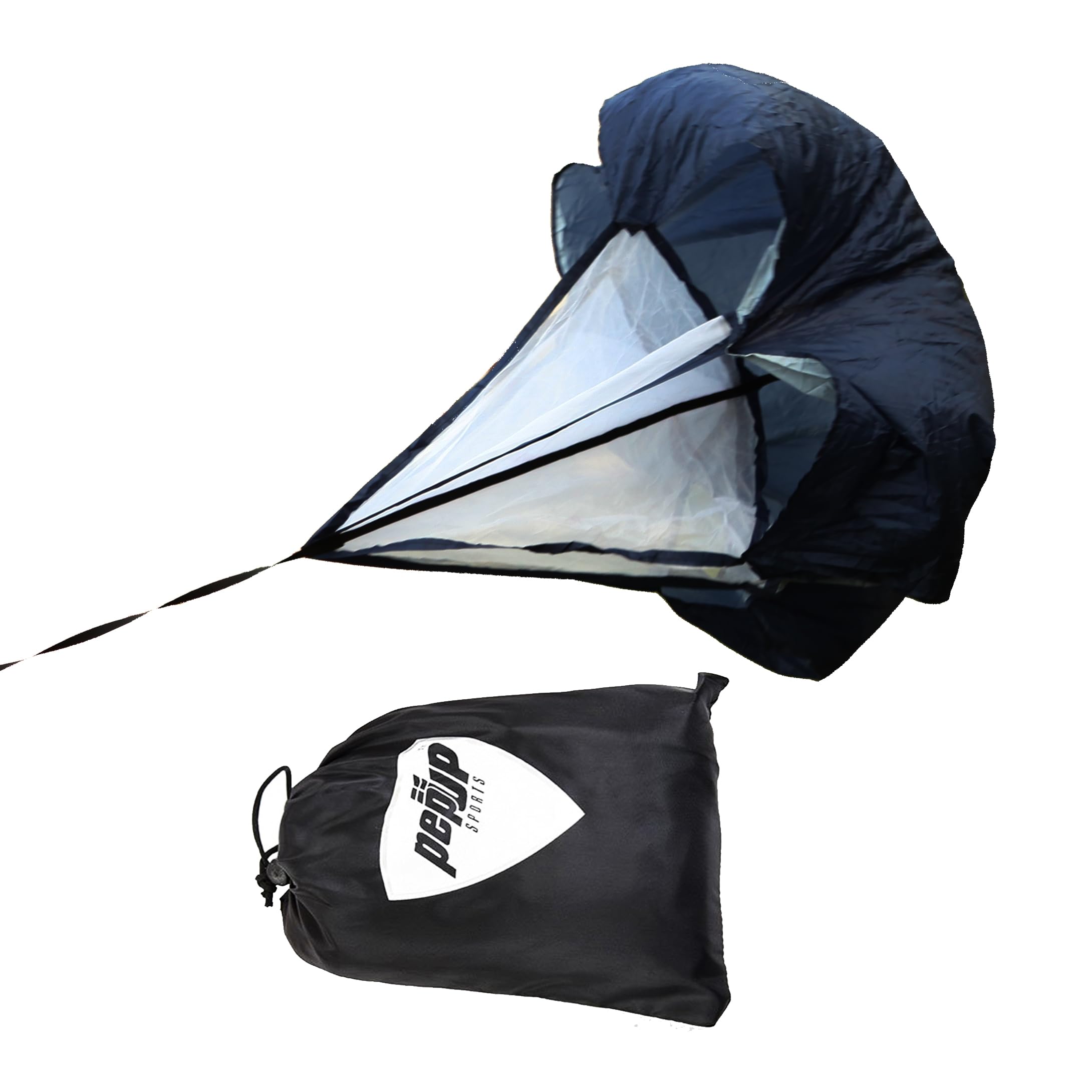 Pepup Sports Running Speed Training 56" Parachute with Adjustable Strap, Free Carry Bag. Speed Chute Resistance Running Parachute for Kids Youth and Adults