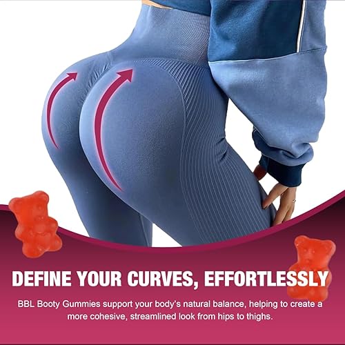 Miniatura 4 de LEAFROOT BBL - Gomitas para el crecimiento de fitness, glúteos más grandes, sabor a bayas con multivitaminas y extractos de hierbas, apoyo para