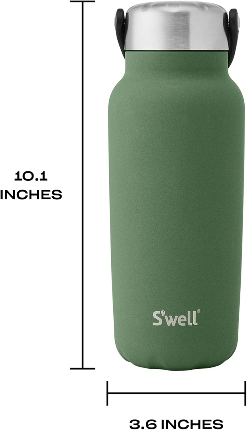 S'well Recycled Stainless Steel Explorer with Insulated Lid and Handle, 32oz, Green Jasper, Triple Layered Vacuum Insulated Containers Keeps Drinks Cold for 42 Hours and Hot for 10 - Image 4