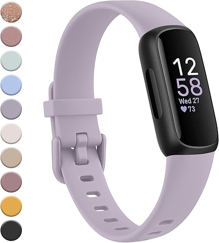 Miniatura 9 de Meliya para Fitbit Inspire 3 Correas para Hombres y Mujeres, Correas Deportivas de Repuesto de Silicona Suave Ajustable Compatibles