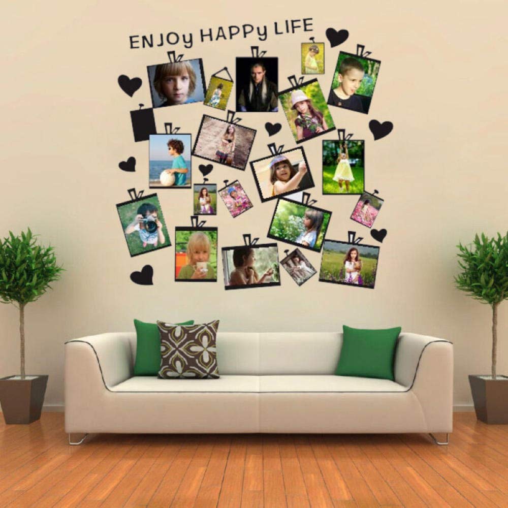 20Pcs Family Picture Portraits Photo Frame Wall Stickers