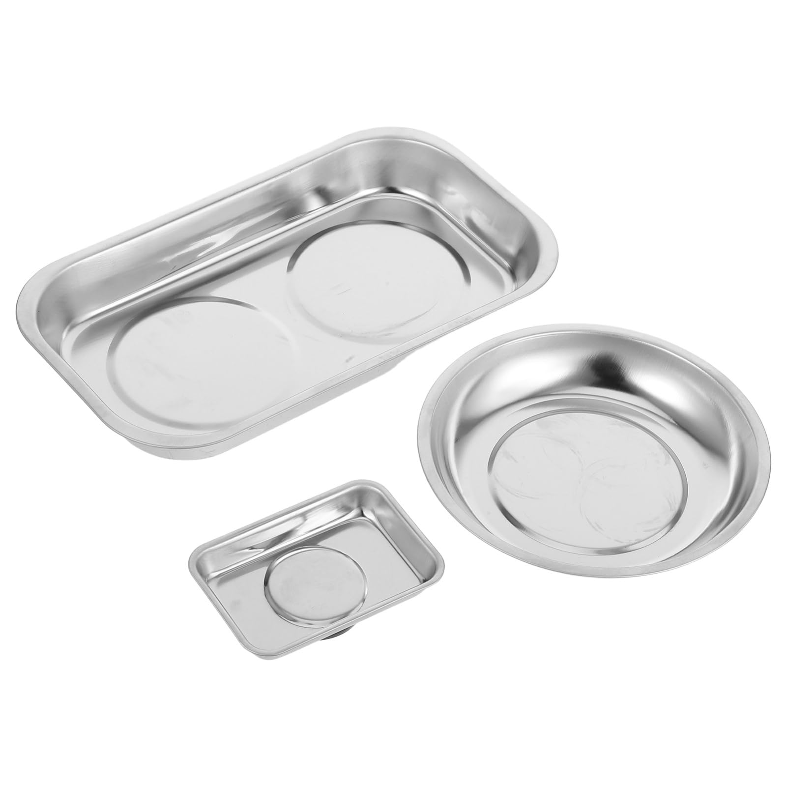 Plateau acier inoxydable magnétique Mobestech x3 pour vis et boulons de garage