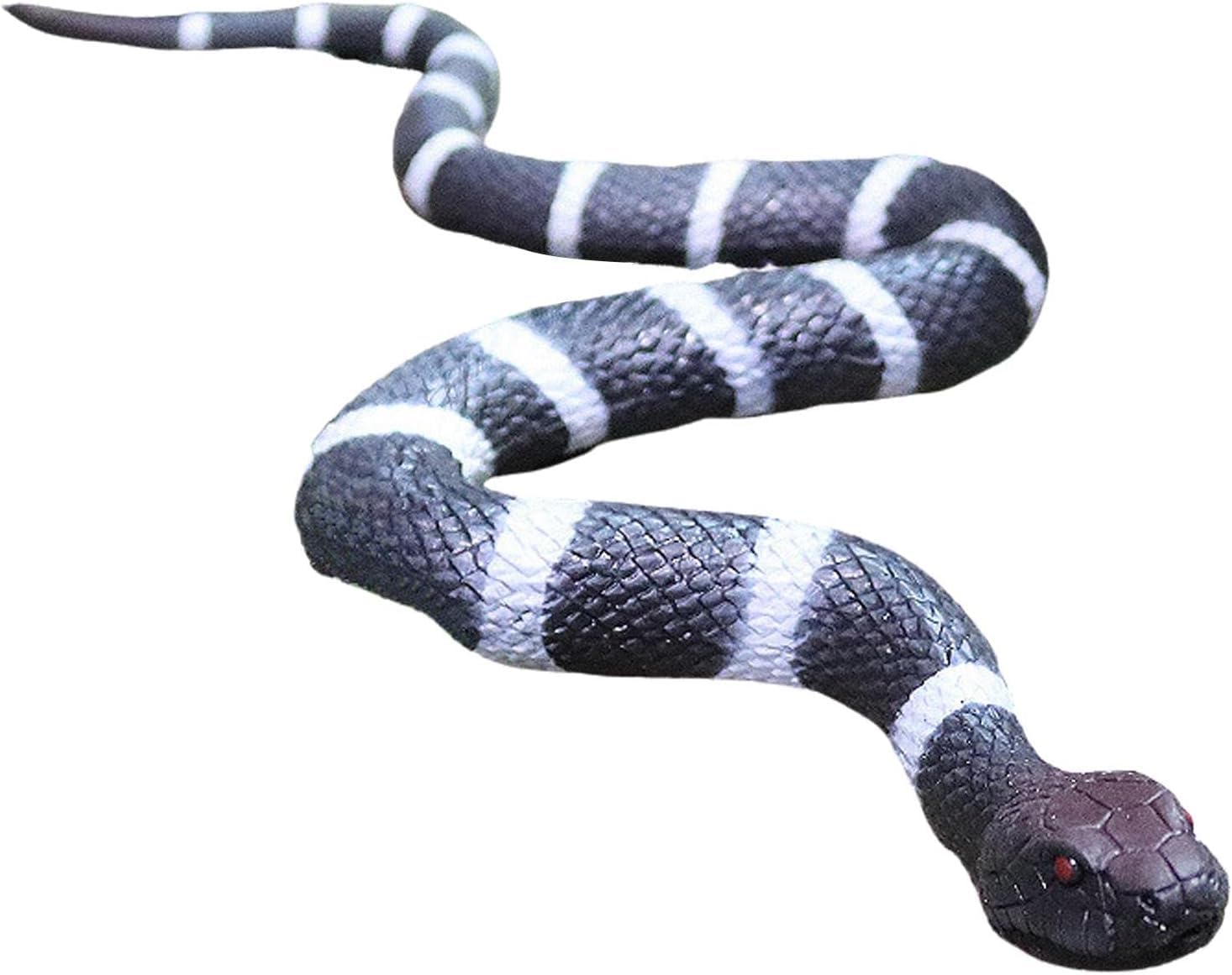 SUPER TOY for Kids Realistic Rubber Snake Prank Toy Fake Snake for Fun Scary Toy Snake for Outdoor Play for Parties and Decorations