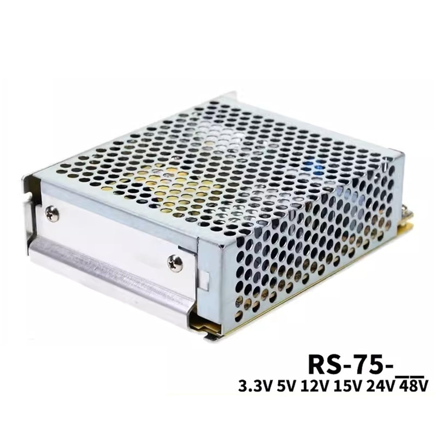 RS-75 Switching Power Supply 75W Single Output DC 3.3V 5V 12V 15V 24V 48V Mean Well MW RS-75(RS-75-12)