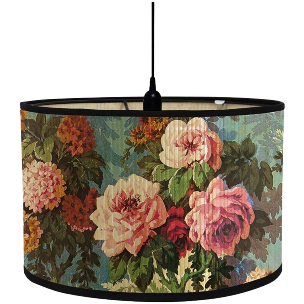 Keuyeo Chinese Style Bamboo Lampshade Foldable Bamboo Lamp Shade Vintage Decor Lampshade Wall Lamp Lampshades for Home Decoration