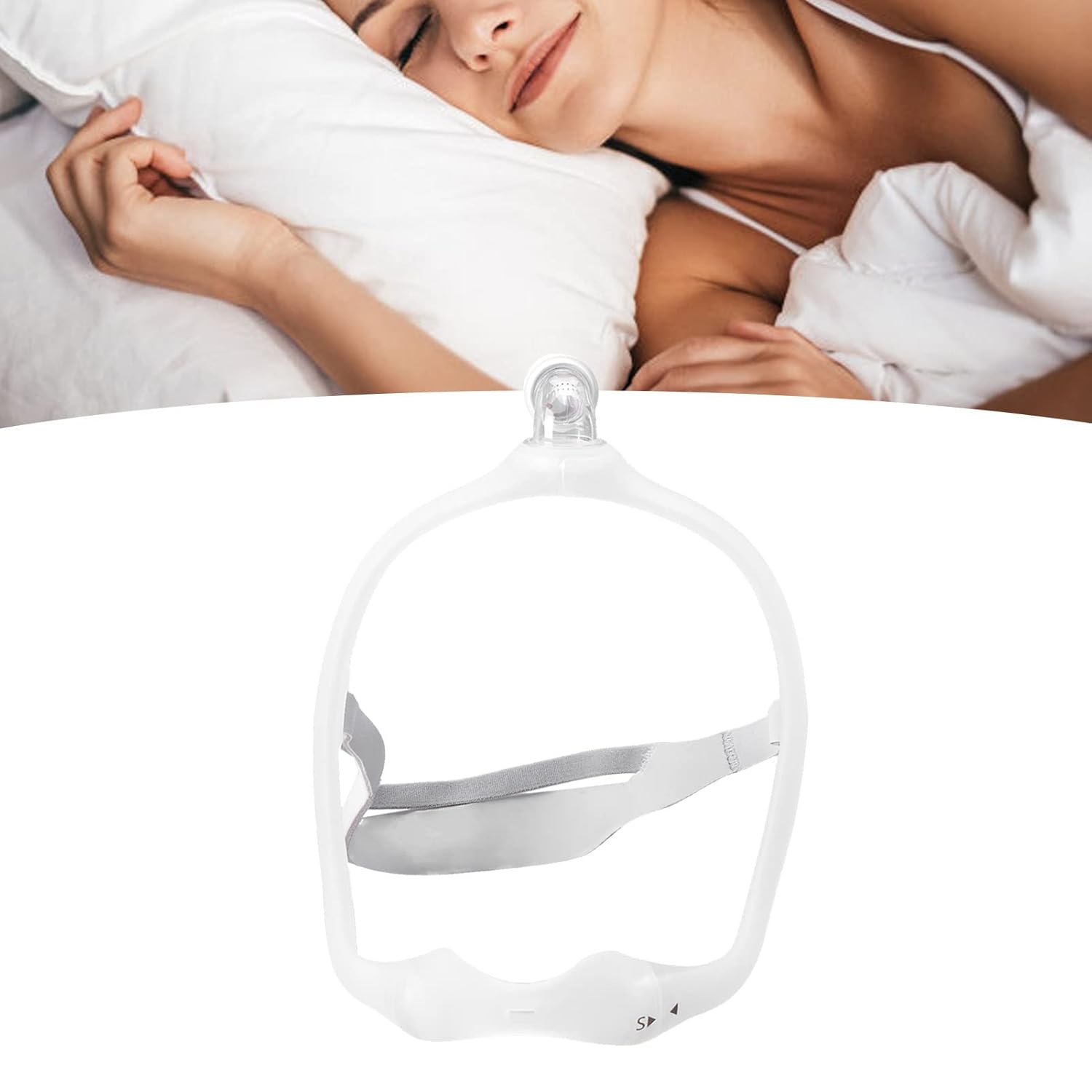 Nasal Frame Pillow, Silicone Soft Universal Strap Adjustable Perfect Sealing Nasal Replacement Assembly for DreamWear