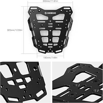 ニックス　キャンパーページ Amazon.com: NICECNC Motorcycle Rear Luggage Rack Kit Back Luggage