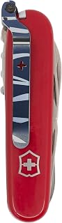 SwissKarry Swiss Army Knife Black Clip Compatible with 91mm Victorinox Swiss Army Knife Models. 4 Custom Designs for a Personalised Pocket Knife. Ready for the Unexpected. Stainless Steel Tough 'Zeb Black'