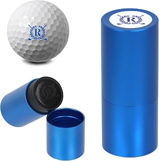 LACGO Golf Ball Stamp, Golf Ball Stamper, Reusable Self-Inking Golf Ball Stamp Marker to Identify Golf Balls, Golf Gifts Golf Accessories for Men and Women Golfers