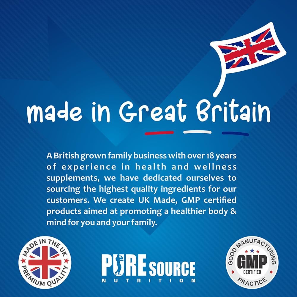 Pure Source Nutrition Pure Sodium Ascorbate Food Buffered Vitamin C L Ascorbic Acid Powder Food Grade 500g Vegan Supplements