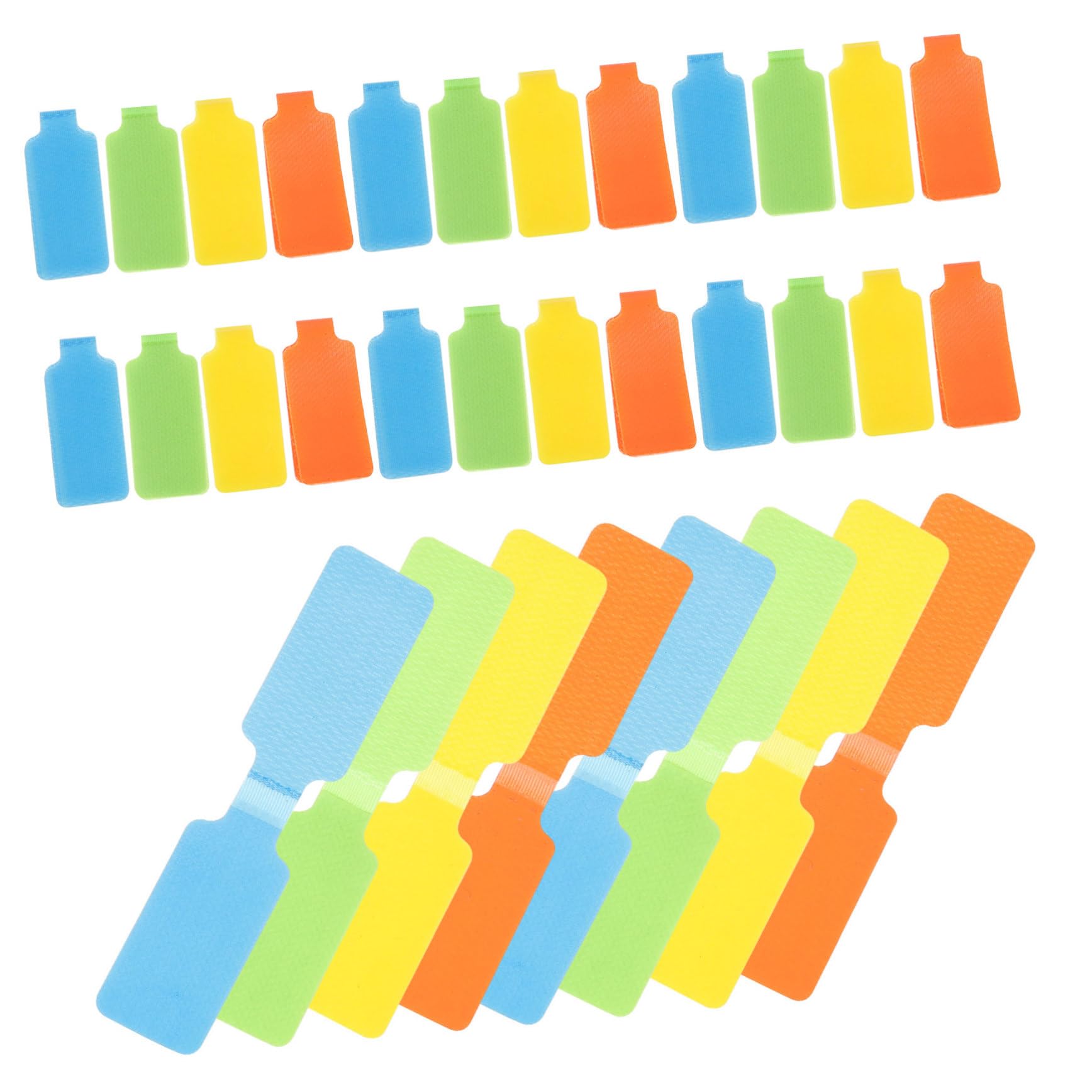 Tofficu 3 Set Etichette Per Riutilizzabili Etichette Scrivibili Con Design Adatte Per Elettrici E Organizzazione Colori Variati Per Facile 50 Pezzi*3