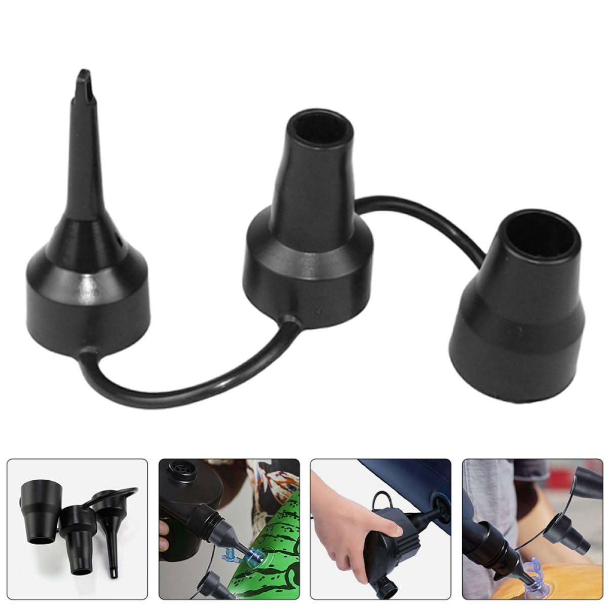 Luftpumpendüse Aufblasbare Matratze Aufblasbares Sofa Pumpendüse Für Luftmatratze Düsen Luftpumpenadapter Für Schlauchboote Zubehör Für Luftbetten Black