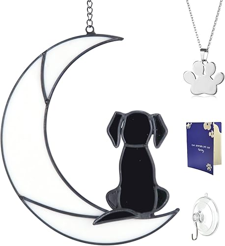 YDGFUHM Regalo para los amantes de las mascotas y dueños de mascotas manchado  Memorial de cristal para perros  Regalos de condolencia de mascotas