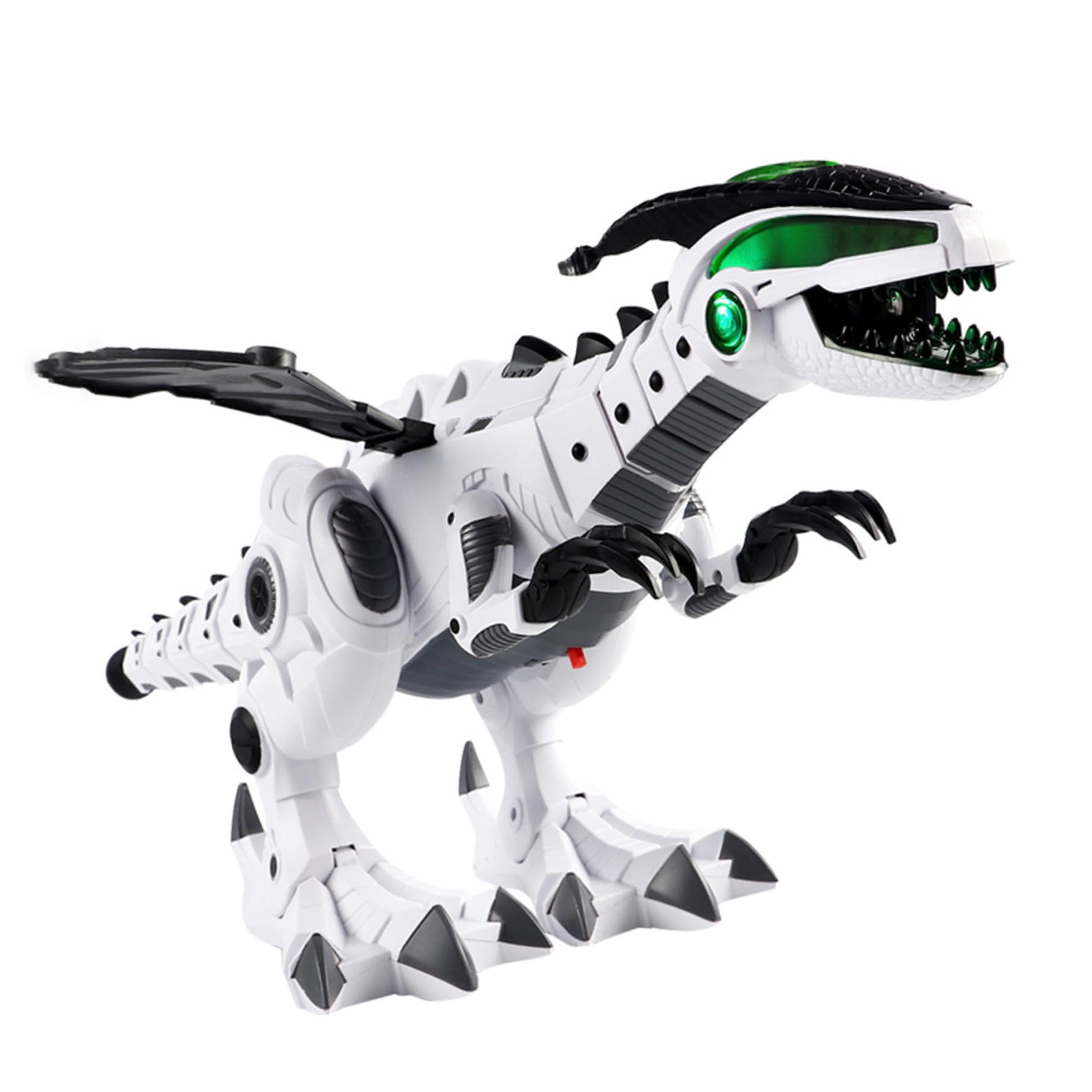 Dinosauro Elettrico Giocattolo Funzione Spruzzo e Movimento, Realizzato in Plastica Resistente e Componenti Elettronici, come Decorazione da Scrivania per Ragazzi