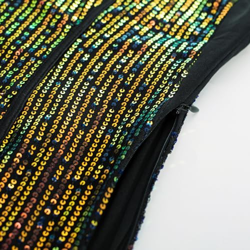 Image of GRACE KARIN Sequin Tank Tops for Women Bustier Corset Top Sparkle Sexy Slim Camisole Sleeveless Party