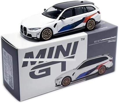 HTLNUZD 1/64 M3 776 Alloy Racing Car High Performance Touring Version in Stunning Alpine White for Adults Solid Die - Cast Metal Model