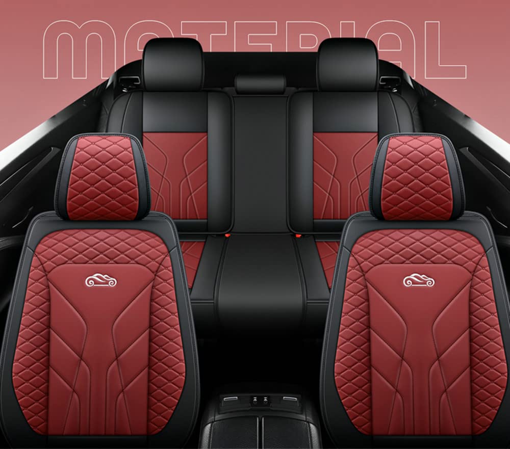 Ensemble complet de housses de siège de voiture universelles de rechange pour Jeep Grand Cherokee Compass Renegade Wrangler Jk Wrangler, noir et rouge