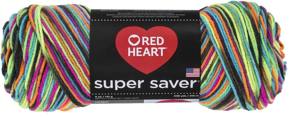 Red HeartSuper Saver Econ Blacklight Yarn