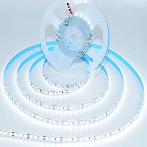 SUYOOULIN Tira de luces LED, 15000LM AC110V120V 16.4ft5m SMD 2835 600 tiras de luz LED, cinta LED IP44 flexible de alto voltaje impermeable para