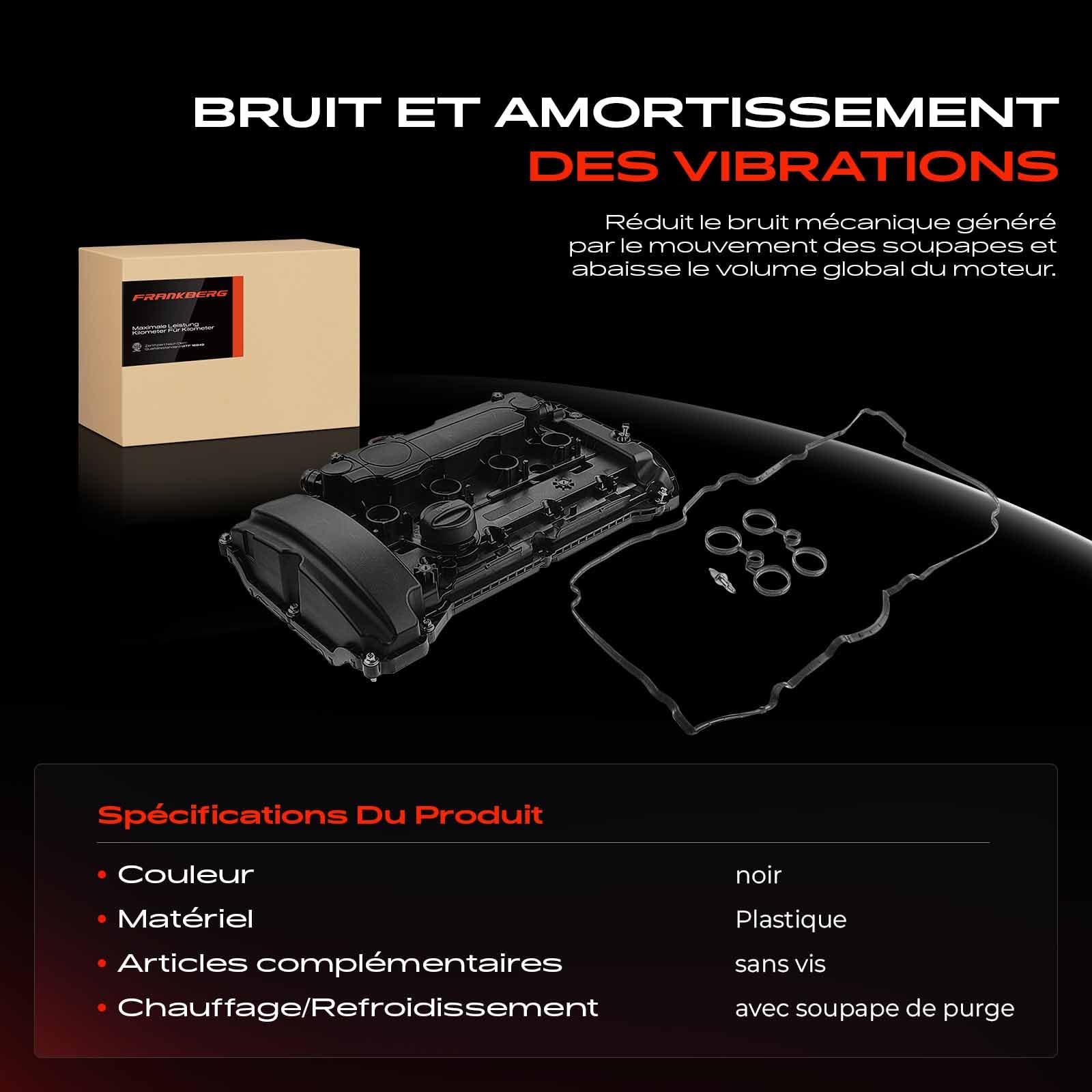 Frankberg Couvercle de culasse V759886280 | Compatible avec: C4 II NC, 508 SW I 8E, DS5, 308 II L3 LB LH LP LW, C4 I LC, C5 III RD, 508 I 8D, 207 SO WK