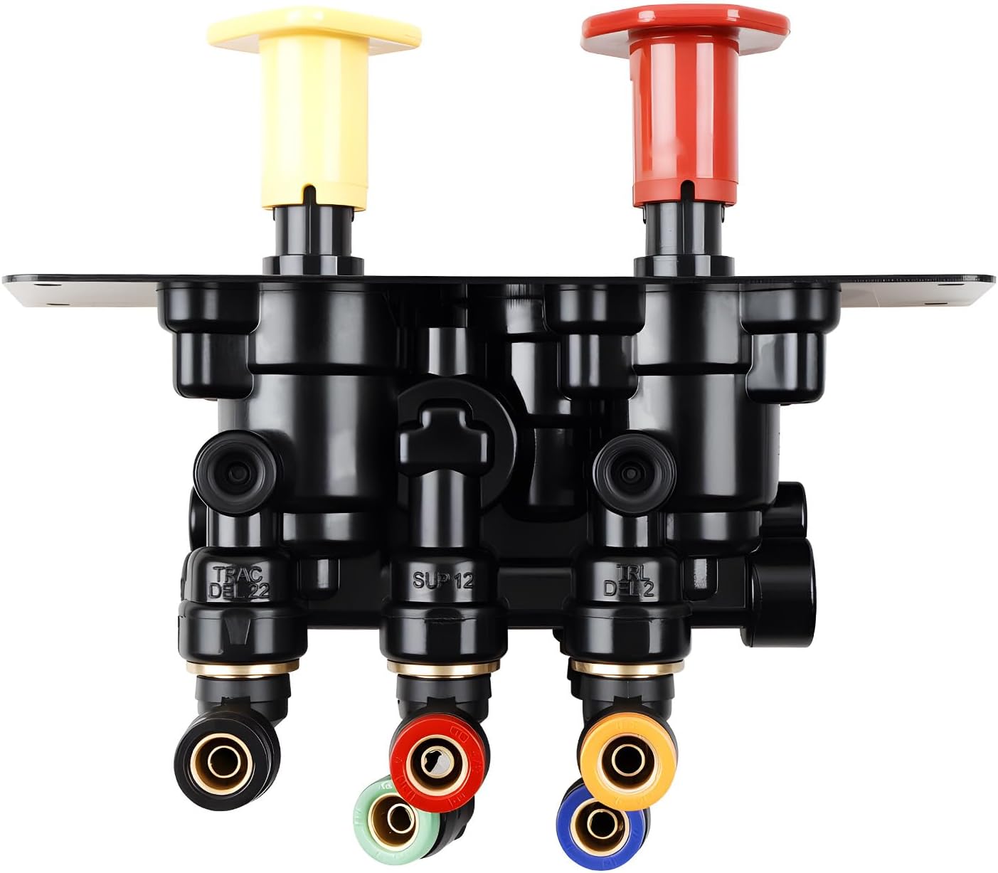 801631 MV-3 Dash Air Brake Control Valve, 3/8" PTC Ports - 5013293 MV3 Trailer Parking Brake Valve Compatible with Bendix BX801631, Freightliner BW5013293, Volvo BW801631