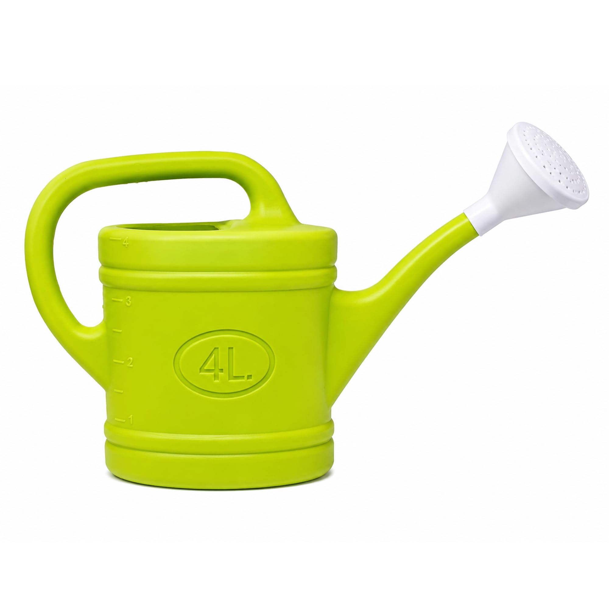 Plastific Lime Green 4L Watering Can With Long Spout For Indoor And Outdoor Plants Garden