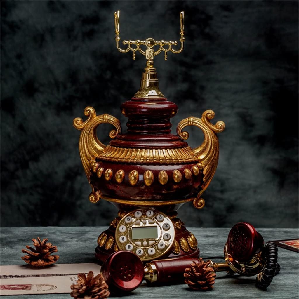 European Retro Telephone 's Lamp Antique Home Fashion Wired Landline Living Room Decorative Personality Ornaments