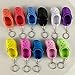 COLORFUL BLING 1-4PCS Cute Shoes Style Keychain Mini Rubber Slipper Keyring Funny Gift-Set