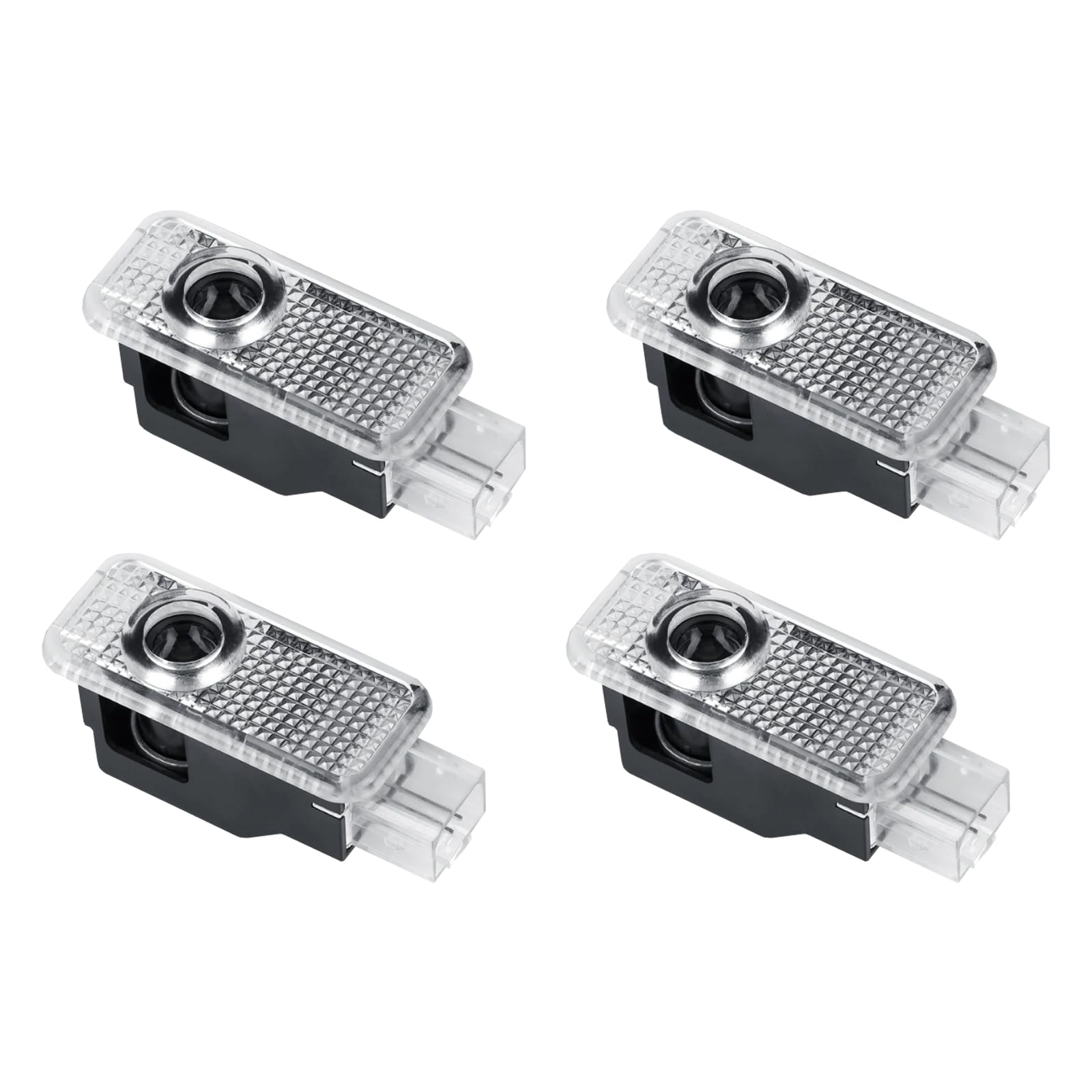 Lot de 4 projecteurs LED pour portière de voiture - Accessoires de rechange pour A1/A3/A4/A5/A6/A7/A8/Q2/Q3/Q5/Q7/Q8/TT/R8