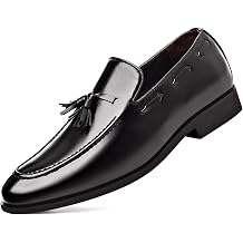 Mens Fashion Tassels Dress Shoes Slip-On Loafers Formal Business Casual Moccasins Driving Leather Shoes