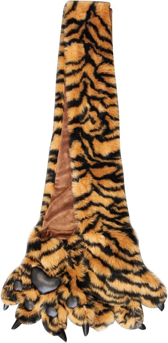 SWTFurry Plush Faux Fur Animal Scarf w Paws and Claws - Choose from 8 Designs!