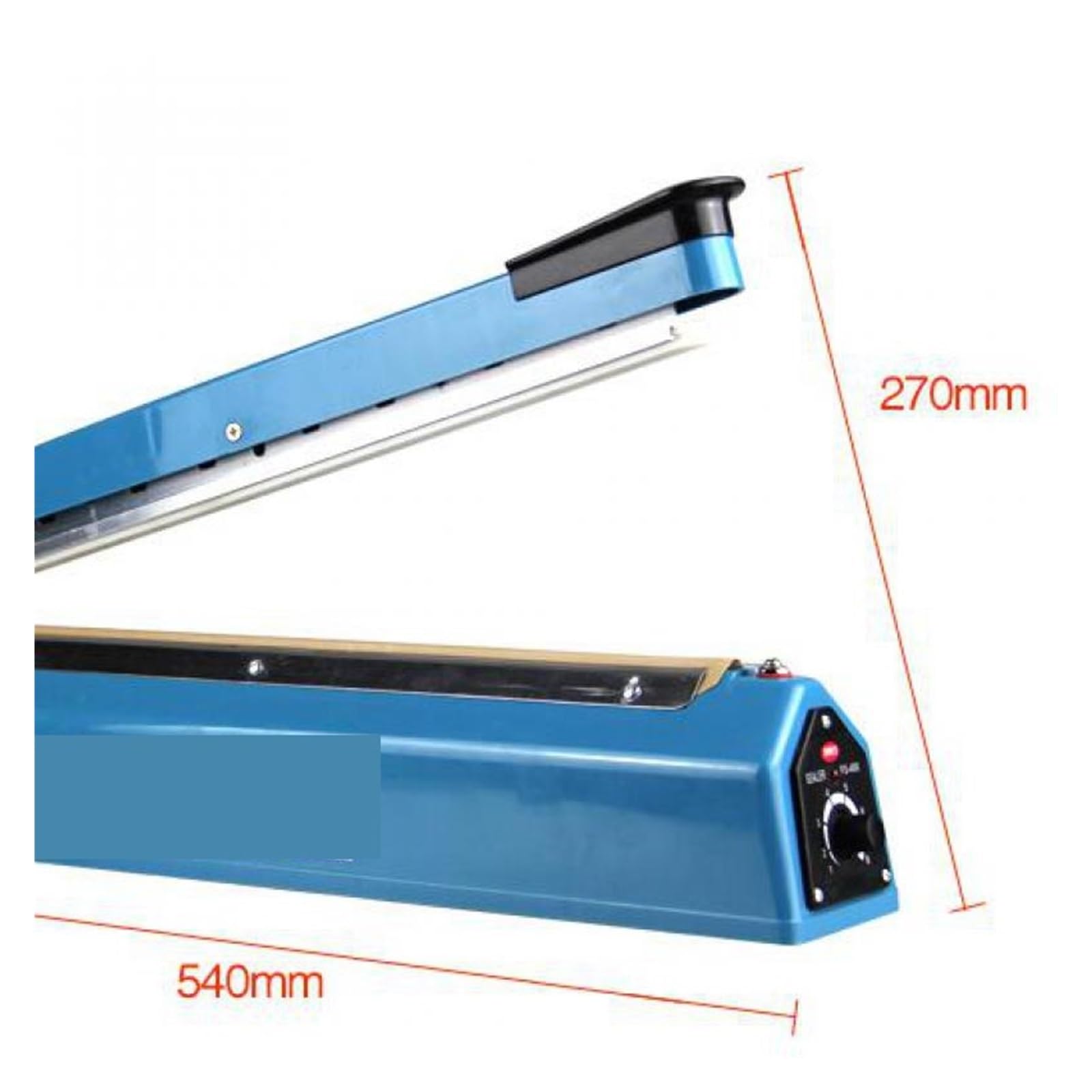 Scelleuse À Impulsion Manuelle 400 Mm pour Sachets en Aluminium Et Plastique, Appareil De Thermo-Emballage Électrique Sf-400, Scellage Propre Et Net.
