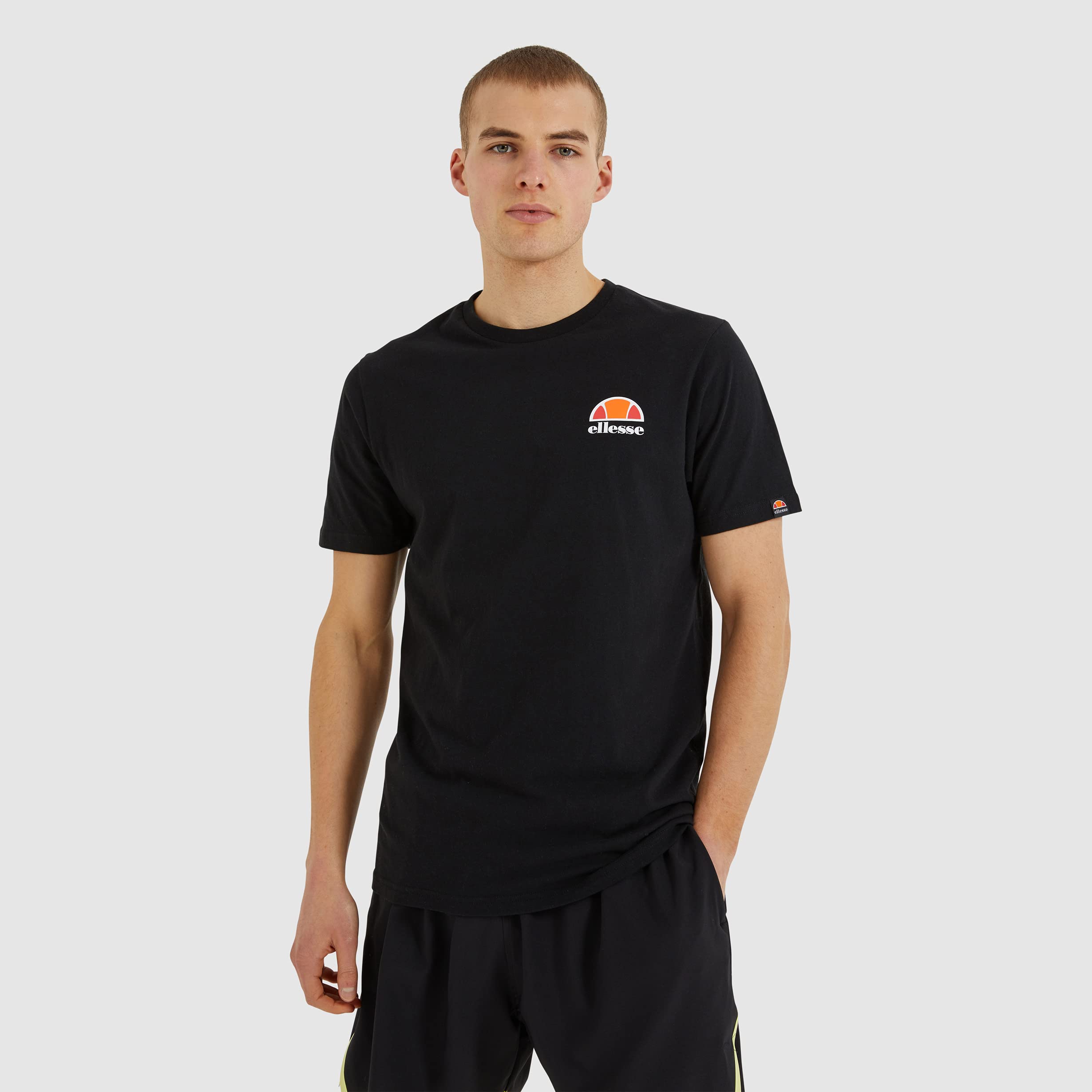 Ellesse Men's Canaletto T Shirt, Black, L UK