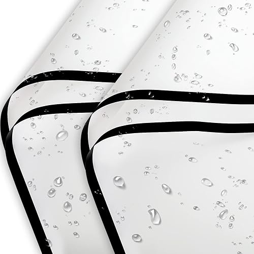 Miniatura 5 de Whaline 40 hojas de papel de regalo de flores, marco blanco, papel de ramo floral con cinta plegada, suministros de envoltura de ramo plano para